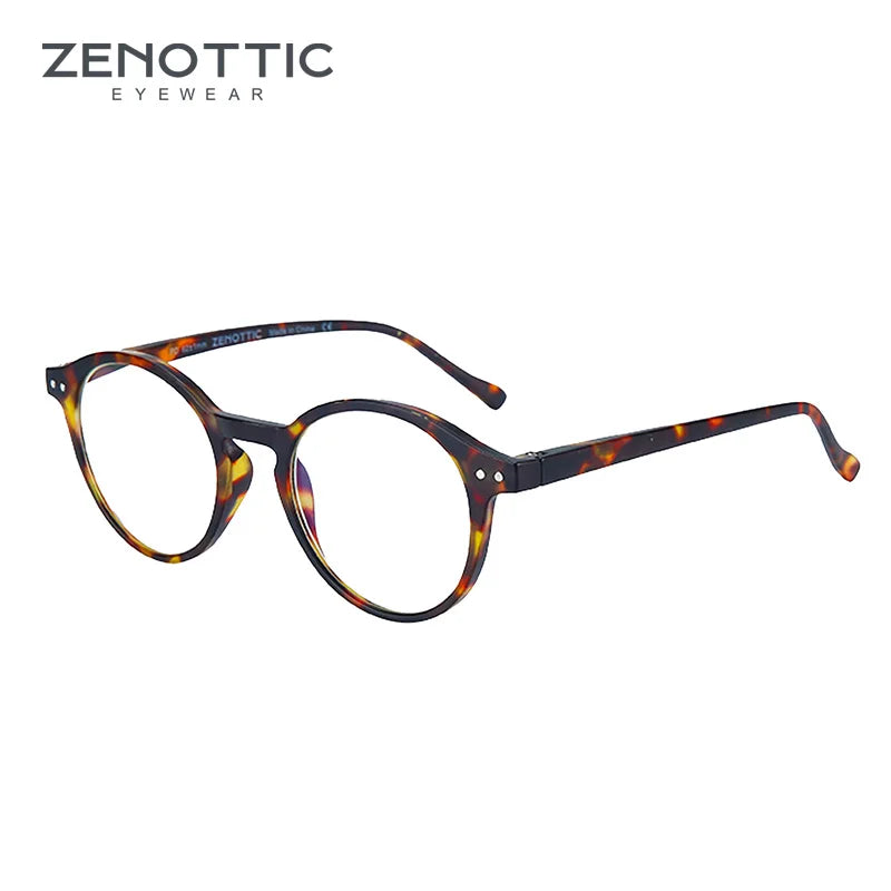 ZENOTTIC 2025 Retro Reading Glasses – Anti-Blue Light Blocking Eyeglasses for Women & Men, Diopter 0 to 4.0