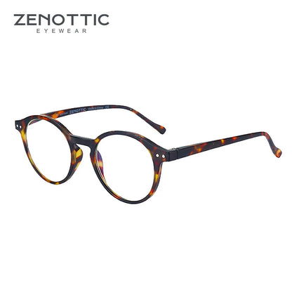 ZENOTTIC 2025 Retro Reading Glasses – Anti-Blue Light Blocking Eyeglasses for Women & Men, Diopter 0 to 4.0