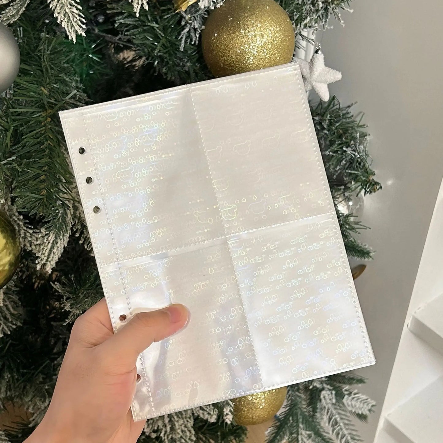A5/A6/A7 Transparent File Holder Set – 10pcs 6-Hole Loose Leaf PVC Binder for DIY Document Storage