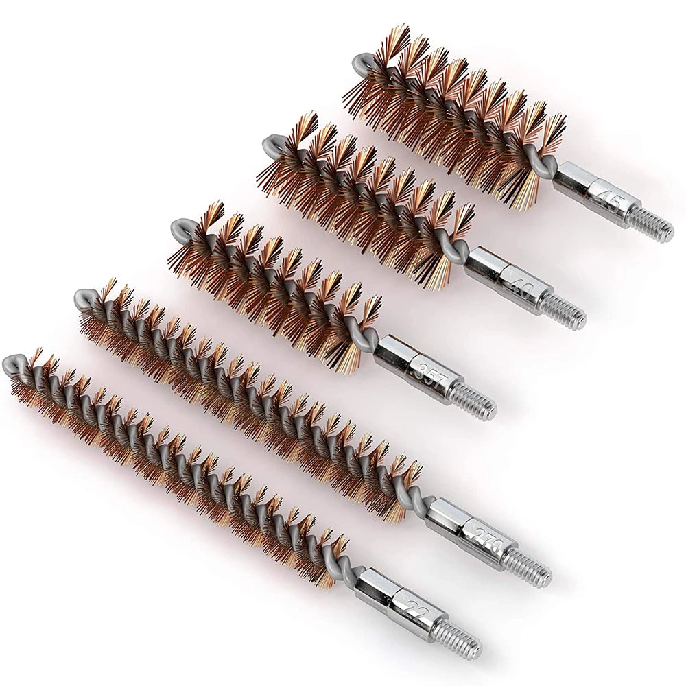 16PCS Tactical Gun Cleaning Kit – Universal Brass Rod for Handgun & Pistol Barrel Cleaning (.22/9mm/.40/.357 Caliber)