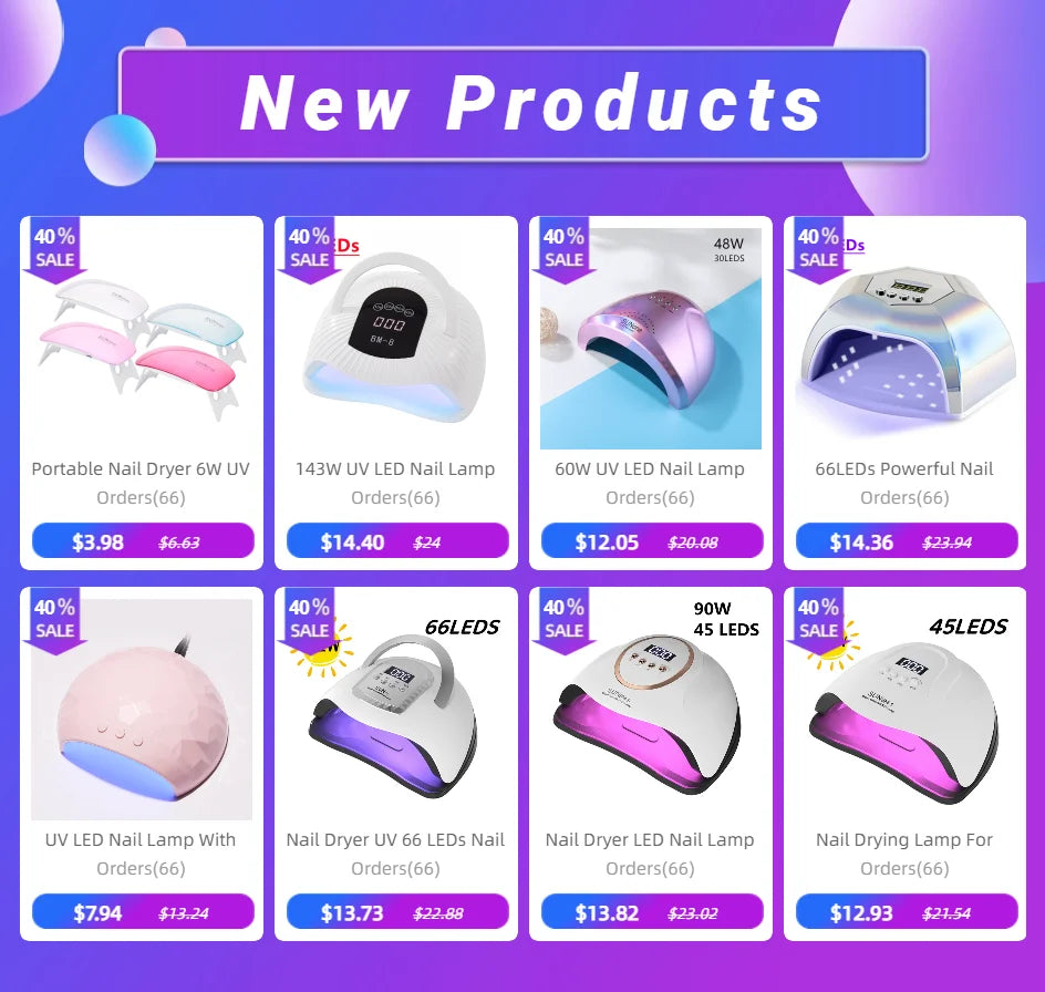 Portable 6W UV LED Nail Dryer – Manicure Lamp for Gel Nail Polish & Nail Art, Home Use