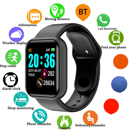 Smartwatch for Men & Women – Fitness Monitor, Message Alerts, Compatible with Xiaomi & Huawei, Perfect Birthday Gift