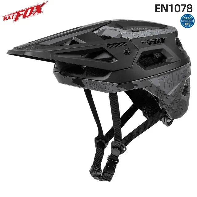 BATFOX Cycling Bike Helmet – High Quality Integrally Molded MTB Road & Mountain Bicycle Helmet for Men & Women Safety Casco Bicycle Gear