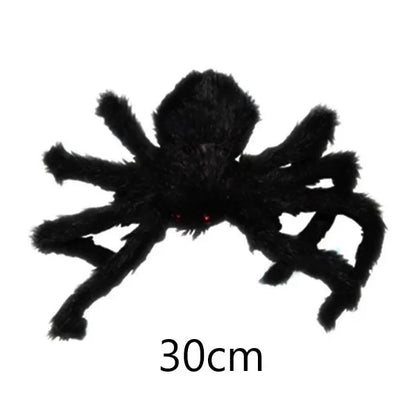 Large Plush Halloween Spider - Outdoor Party Decoration, Haunted House Prop and Prank Decor
