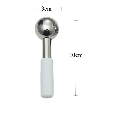 Mini 2pcs Stainless Steel Ice Globes – Cryo Sticks for Face & Eyes, Cold Roller for Puffiness, Wrinkles & Dark Circles
