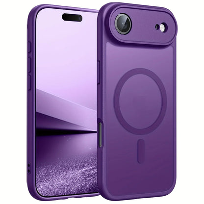 iPhone MagSafe Matte Case - Magnetic Wireless Charging & Camera Lens Protection for iPhone 12-17 Series