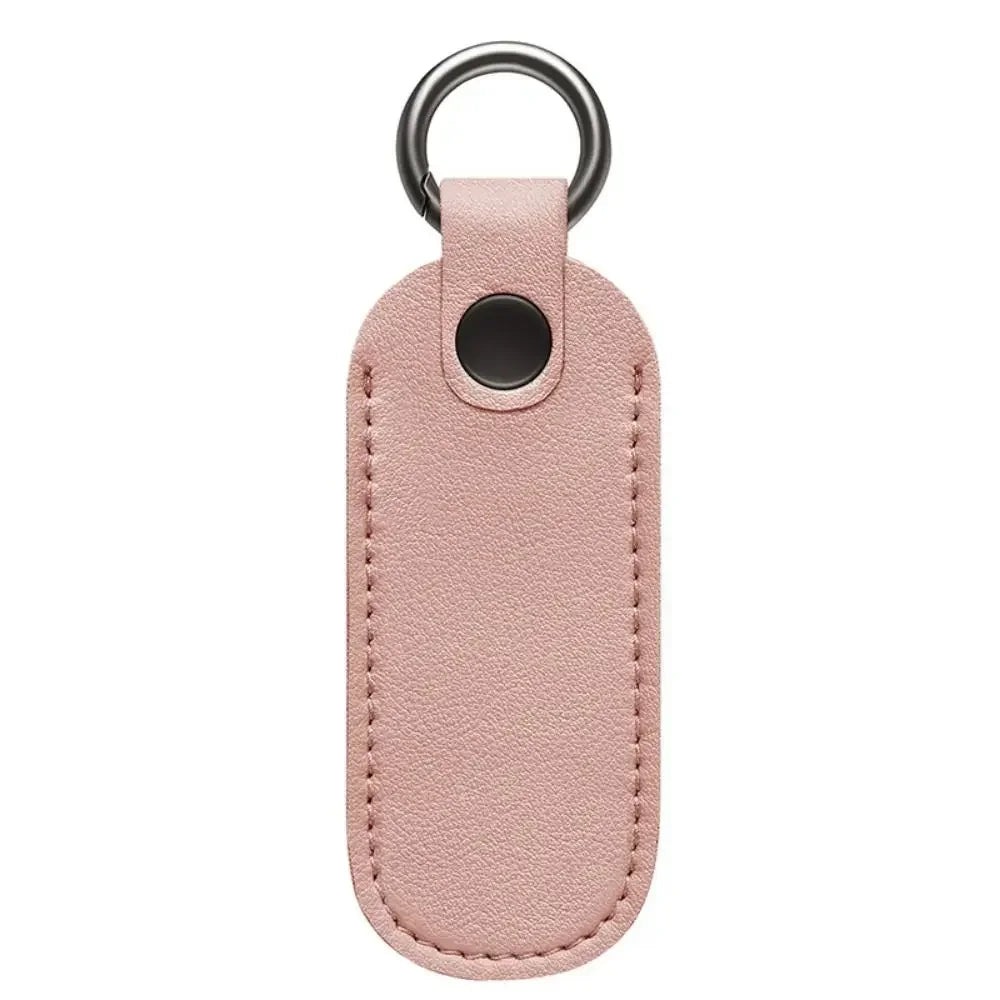 Leather USB Flash Drive Pouch — Protective Storage Case with Key Ring for U Disk, Memory Stick, and Digital Accessories