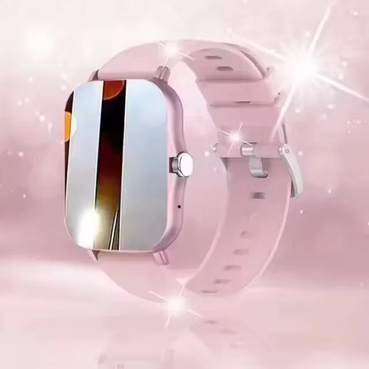 Smartwatch with Full Touch Screen — Call, Message Reminder, Music Control & Multi-Function Fitness Tracker, Compatible with iPhone & Android