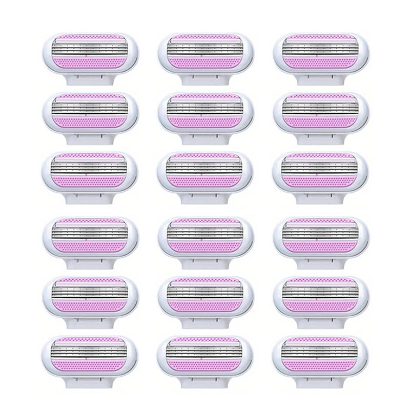 Women’s Safety Razor Blades Set – 3-Layer Replacement Shaver Heads for Smooth Bikini & Body Hair Removal