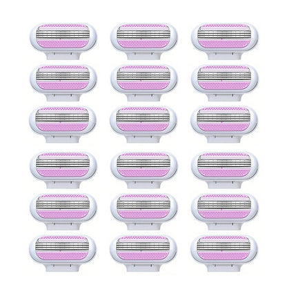 Women’s Safety Razor Blades Set – 3-Layer Replacement Shaver Heads for Smooth Bikini & Body Hair Removal