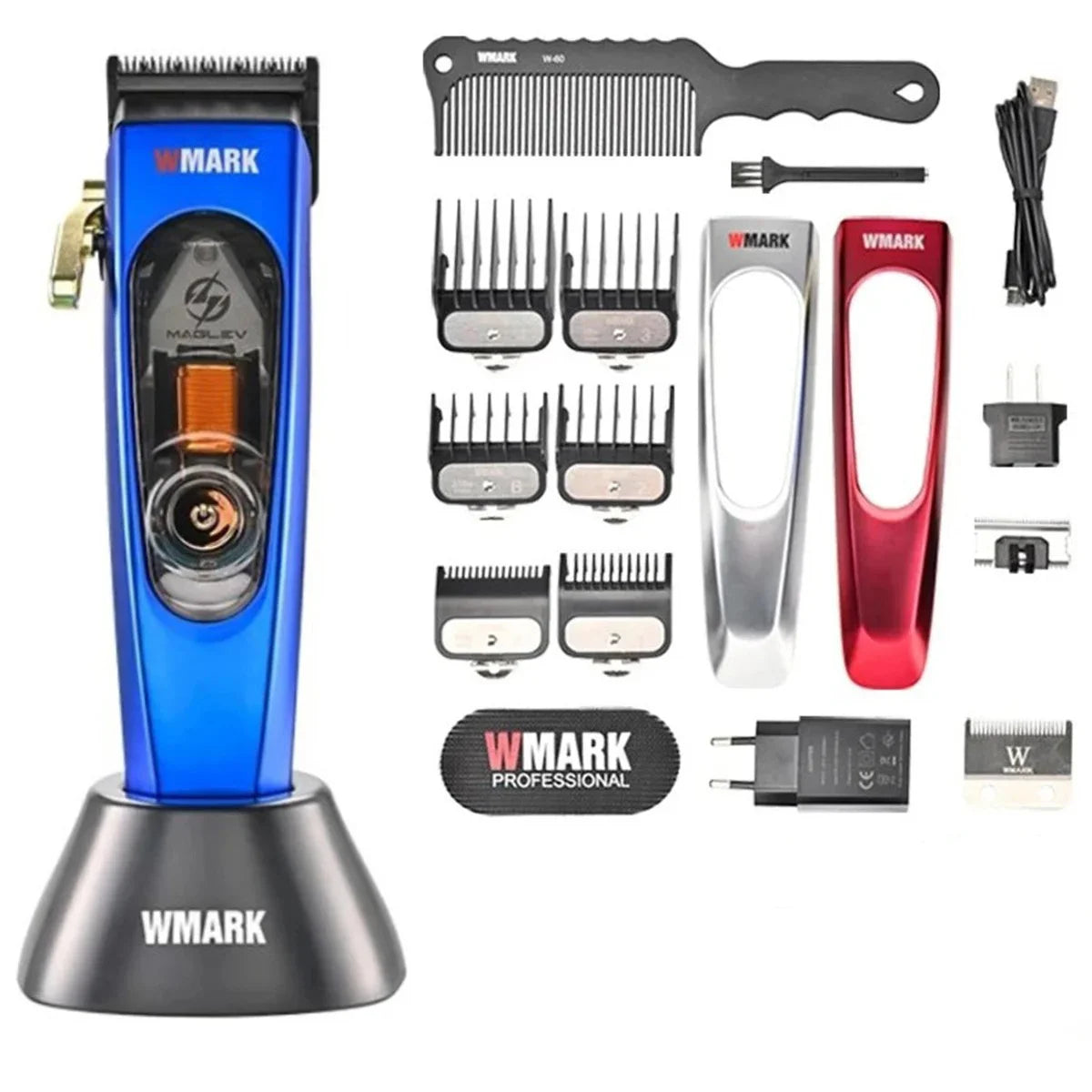 WMARK NG-9004 Hair Clipper for Men – 10,000 RPM MAGLEV Motor, Cordless Rechargeable Trimmer with Base