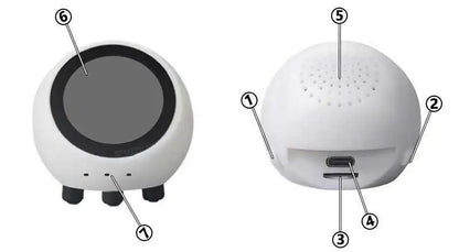 espHome XiaoZhi AI Voice Chat Robot Ball - ESP32-S3 1.28" LCD Development Board with WiFi & Clock