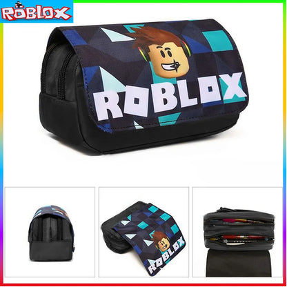 ROBLOX Pencil Case - Multi-Layer Stationery Box with Large Capacity for Pens and Pencils, Game Peripheral Storage Bag