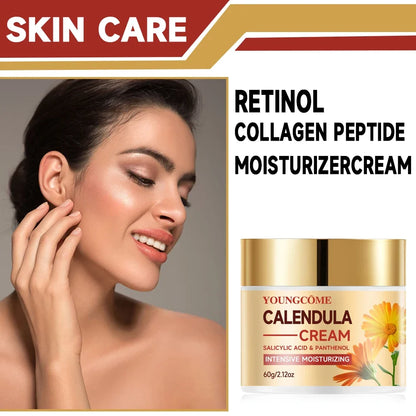YOUNGCOME Calendula Face & Neck Cream – Anti-Aging Moisturizer, Pore Minimizing, Wrinkle Smoothing, Firming & Brightening Skincare Cream