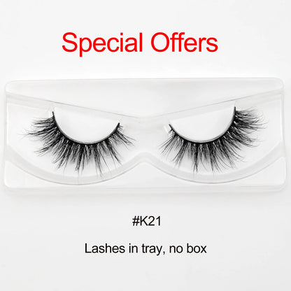 Visofree 3D Mink Eyelashes – 30/40/100 Pairs Handmade Full Strip Lashes with Tray, Cruelty-Free False Lashes for Makeup