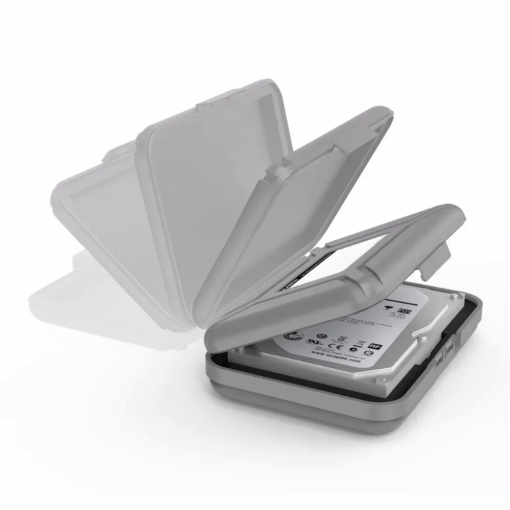ORICO 3.5" HDD Protective Case – Dustproof & Waterproof SATA Storage Box, Portable Hard Drive Caddy Cover