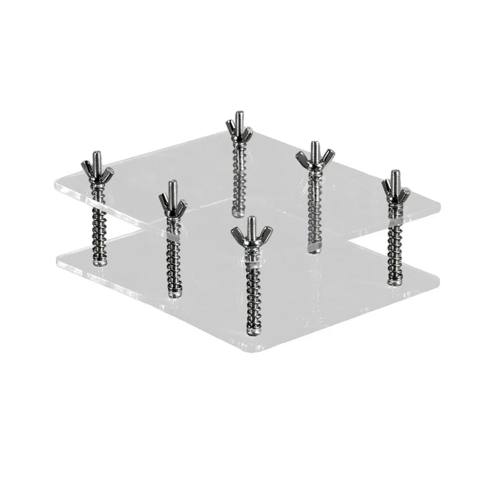 Transparent Card Flattening Tool - Stainless Steel No-Damage Card Press & Repair Device