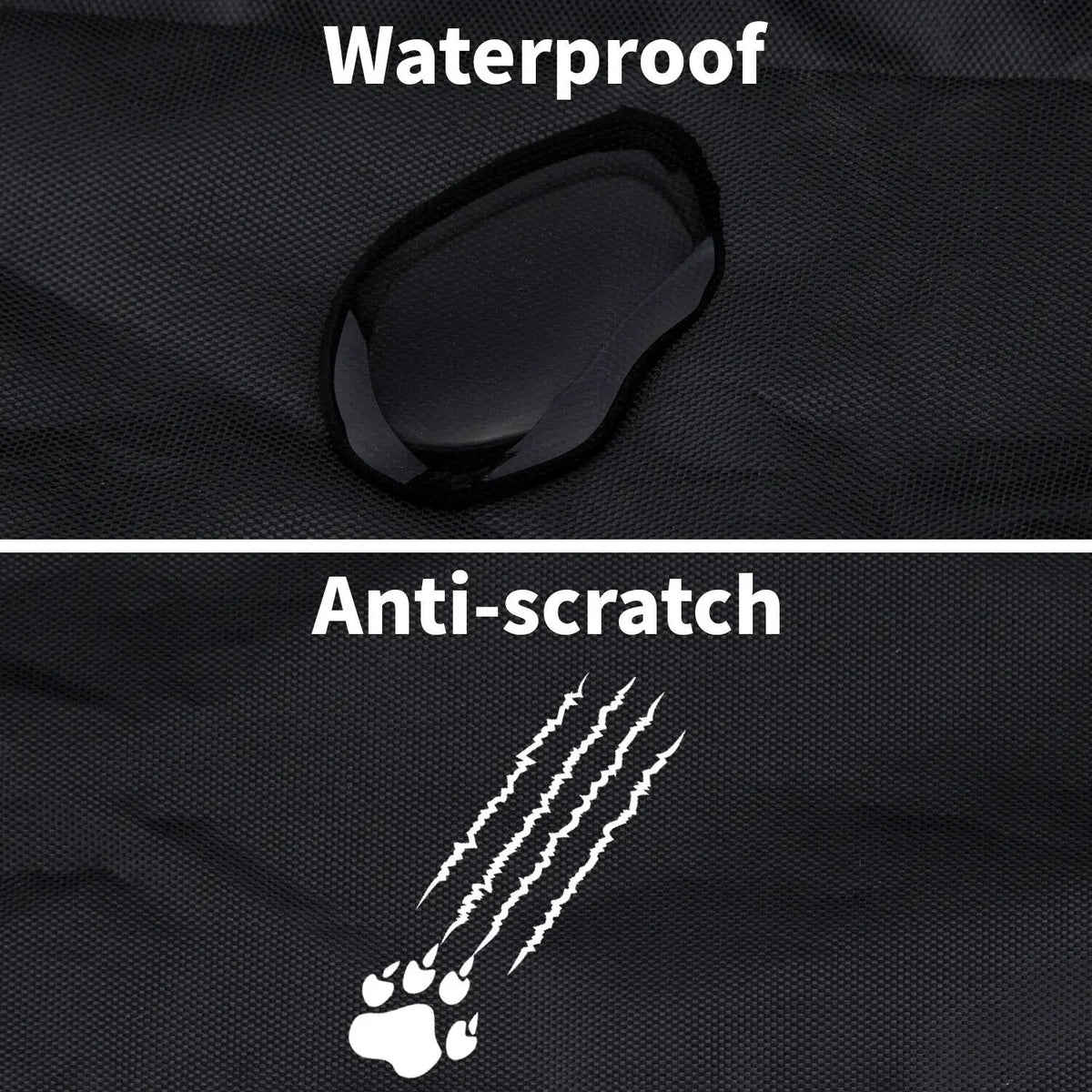Universal Heavy-Duty Waterproof Rear Seat Cover - Pet Dog Protector for Cars, Spill and Scratch-Resistant Back Seat Shield