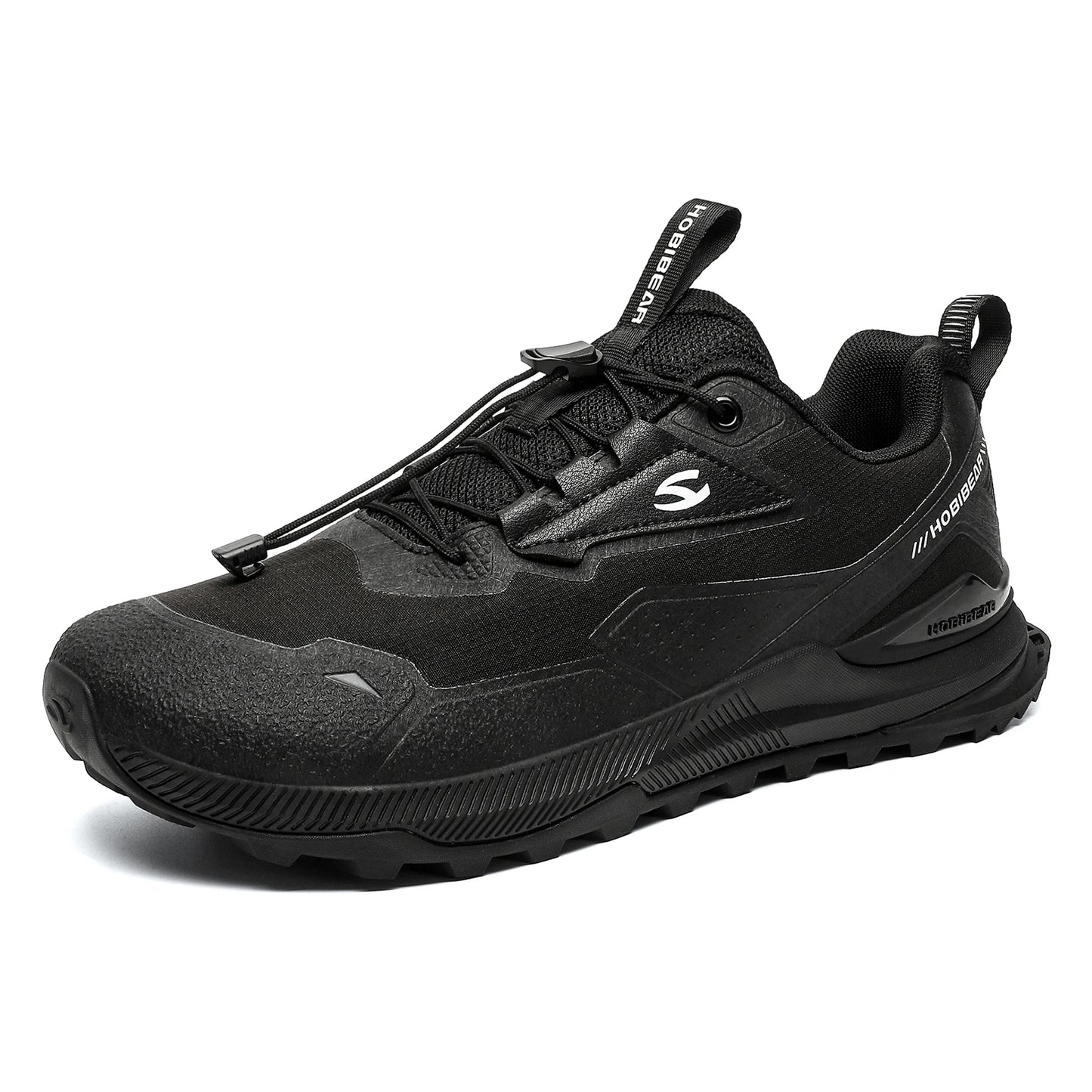 HOBIBEAR Hiking & Walking Shoes — Men’s & Women’s Non-Slip Elastic Band Sneakers, Comfortable Outdoor Running Shoes