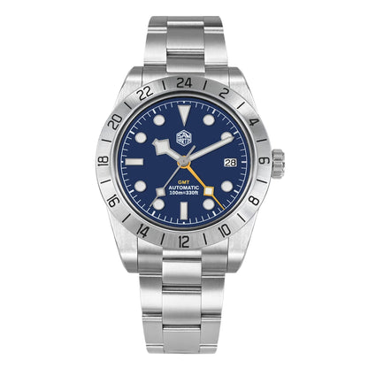 San Martin 39mm NH34 BB GMT Automatic Mechanical Sport Watch — Sapphire Luminous Waterproof 100m for Men Relogio SN0054