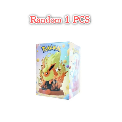 Pokémon Pikachu and Eevee Blind Box Figures - 8-Style Anime Collectible Action Dolls and Desktop Decorations for Birthday Gifts