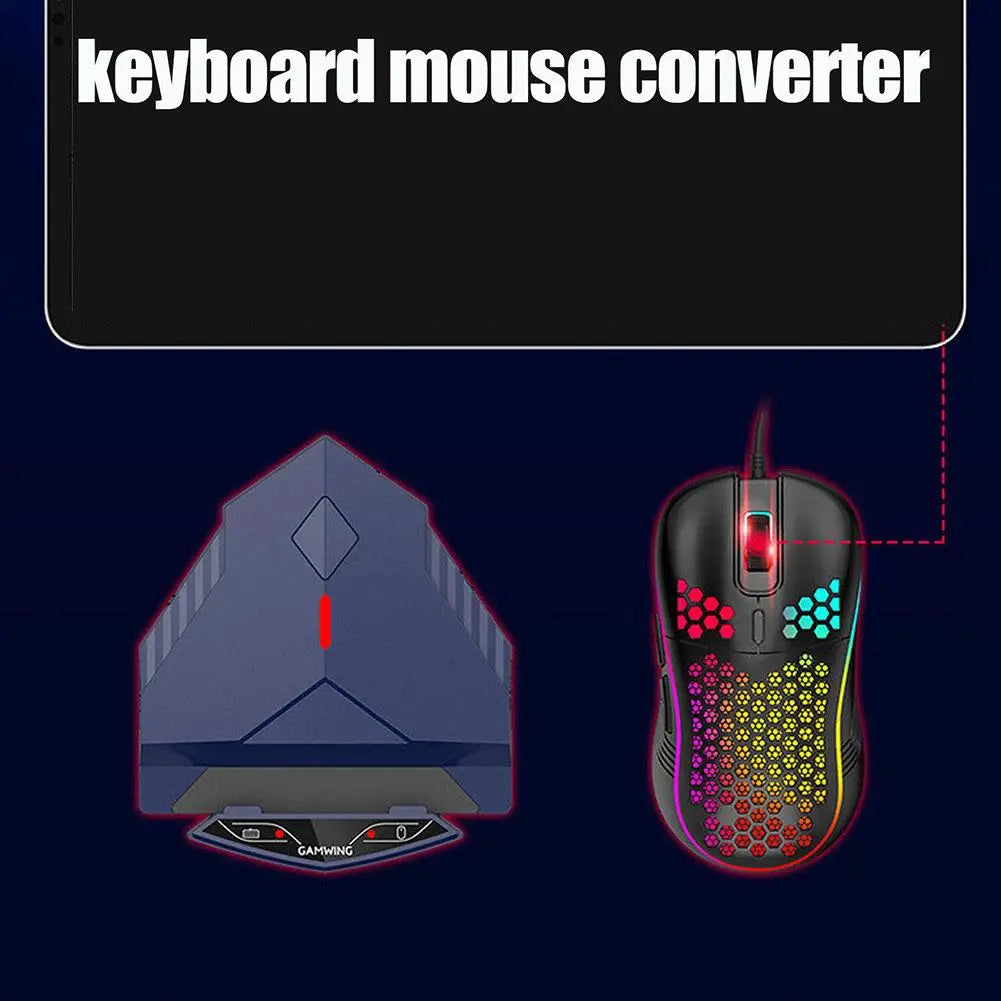 Lingzha 3 Pro USB Gamepad Converter – Bluetooth Keyboard & Mouse for Android 10+ & iOS 13+, Mobile Controller