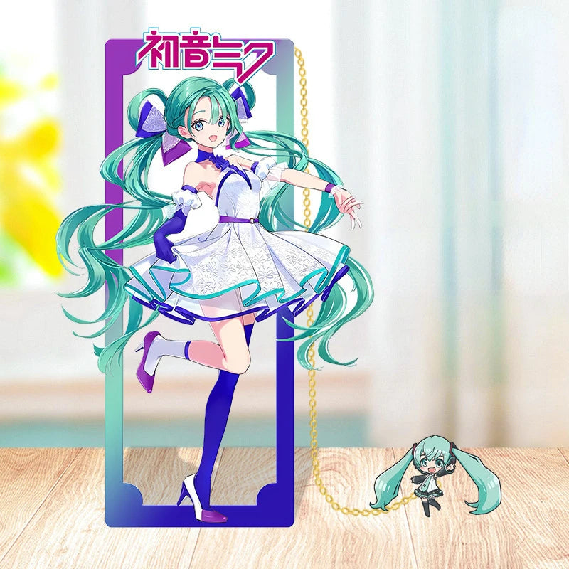 Hatsune Miku Metal Bookmarks – Perfect Gift for Anime Fans, Two-Dimensional Anime Figure Stationery