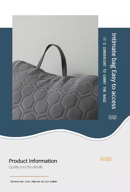 Triangle Reading Pillow – Cooling Latex Wedge Cushion, Removable & Washable Backrest for Sofa & Bed