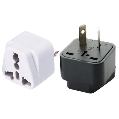 Universal 2-in-1 Plug Adapter – CN, US, UK, EU to AU Converter Socket for Australia & New Zealand Travel, 10A (White/Black)