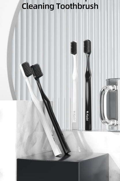 Y-Kelin Extra Hard Bristle Toothbrush Set – Small & Medium Brushes for Men, Household Oral Care