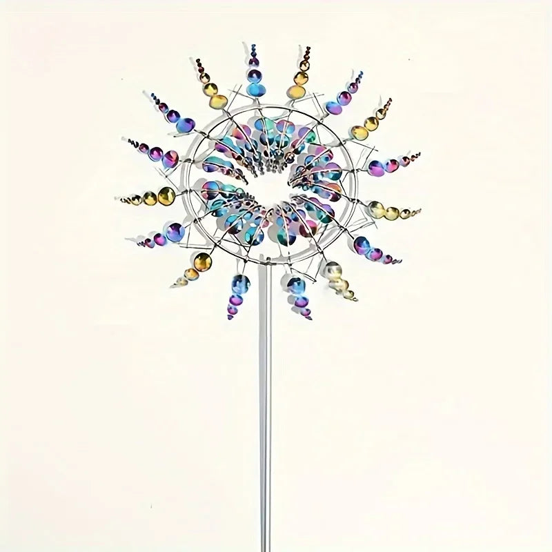 Creative Garden Windmill Decor — Unique Courtyard Lawn Kinetic Metal Rotator & Magical Wind Collector