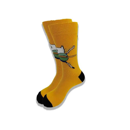Cartoon Animation Fashion Socks for Men & Women – Autumn Winter Street Style Trendy Casual Combed Cotton Socks