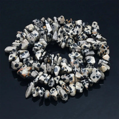 16 Inch Natural Stone Chip Beads - 5-8mm Irregular Crystal Agate Gravel Beads for DIY Bracelets & Jewelry Making