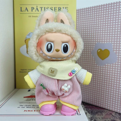 17cm Labubu V1/V2 Doll Clothes – Cosplay Outfits & Accessories | Kids Toy Gift with Various Styles