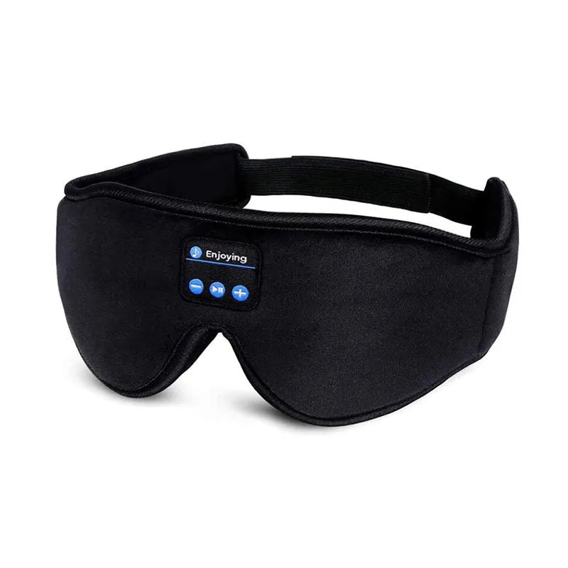 Bluetooth Sleeping Headphones Eye Mask - Soft, Comfortable Wireless Music Earphones for Sleep