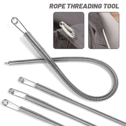 10/1PCS Rope & Drawstring Threader Tool — Bendable Spring Clip for DIY Sewing & Multi-Functional Accessories