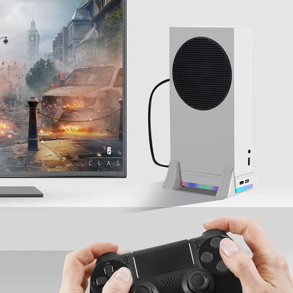 Xbox Series S Console Cooling Fan Holder — 3-Gear Adjustable Cooling System with Color Lights