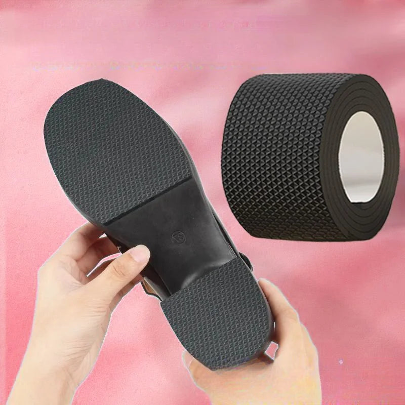 Thick Non-Slip Shoe Sole Sticker Roll – Wear-Resistant Anti-Abrasion Heel Grip Tape for Quieter Steps & Chunky Heel Protection