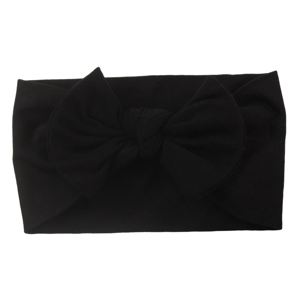 Baby Girls Rabbit Ear Bow Headband – Soft Knot Hairband for Newborns, Infants & Toddlers Photo Props