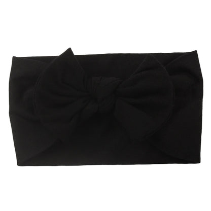 Baby Girls Rabbit Ear Bow Headband – Soft Knot Hairband for Newborns, Infants & Toddlers Photo Props