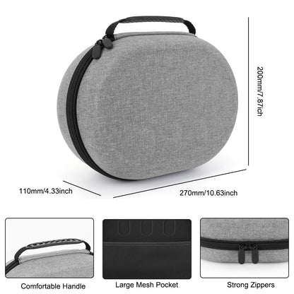 Meta Quest 3 VR Headset Hard EVA Carrying Case with Shoulder Strap – Travel Storage Bag for VR Accessories
