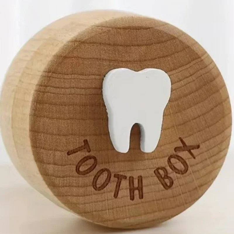 Wooden Baby Keepsake Memorial Box - Newborn Hair, Teeth & Umbilical Cord Storage Gift