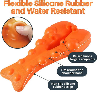 Trapezius Trigger Point Massager: Neck and Shoulder Pain Relief - Hunchback Corrector for Upper Back Pain & Tension Headache Relief