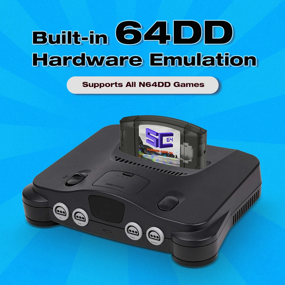 EPICJOY SummerCart 64 – 32GB Open Source N64 Game Card for Nintendo 64 Console, 5400+ Games & 64DD Support