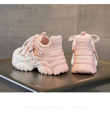 Women's Platform Sneakers - 2024 Spring Fashion Thick Sole Casual Shoes & Tennis Trainers