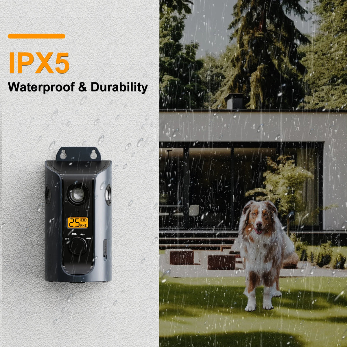 PATPET U13 Ultrasonic Dog Training Device - Portable Anti-Barking Tool with Solar Charging & Rechargeable Battery