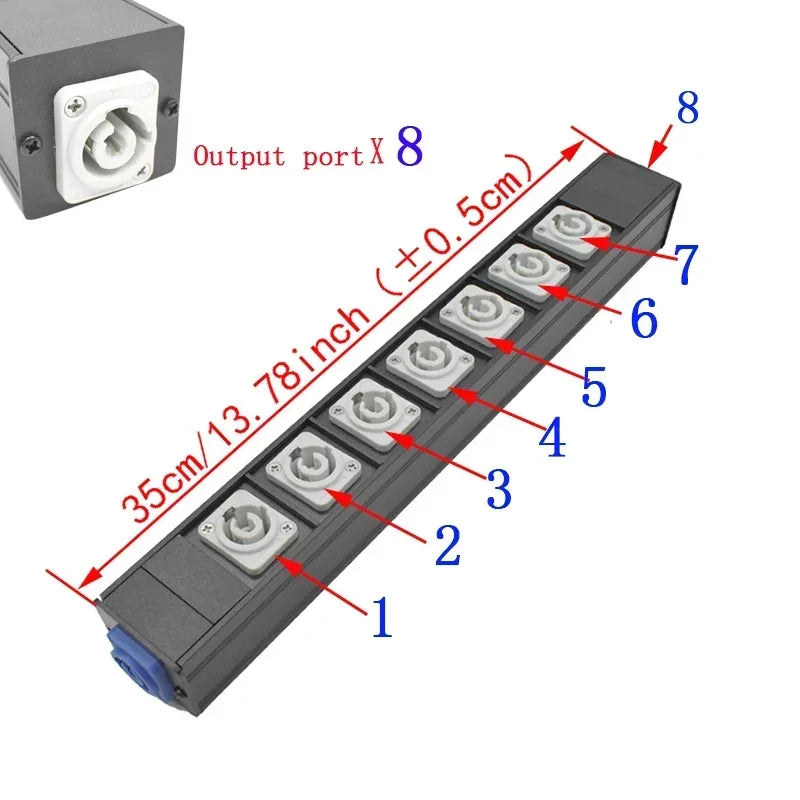 Chassis Light Connector – LED Power Connector AC Coupler Adapter Extender, NAC3MPA/NAC3MPB Aviation Socket 1-13AC