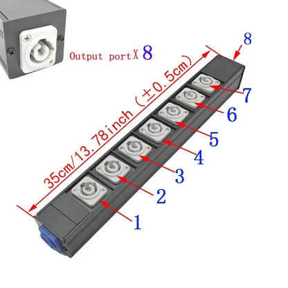 Chassis Light Connector – LED Power Connector AC Coupler Adapter Extender, NAC3MPA/NAC3MPB Aviation Socket 1-13AC