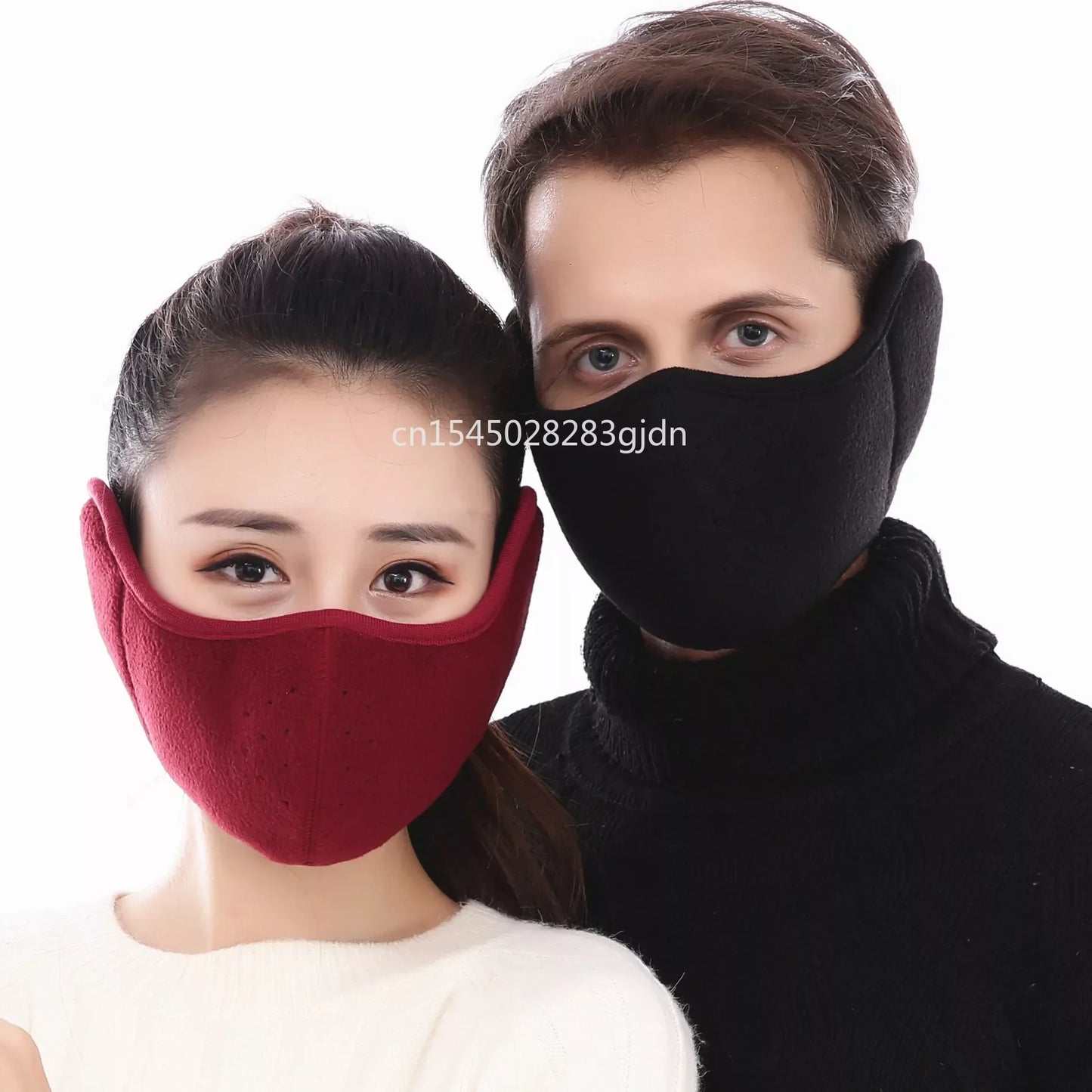 Outdoor Thermal Cycling Mask - Windproof and Cold Protection with Ear Cover, Breathable 2 in 1 Winter Mask for Autumn and Winter