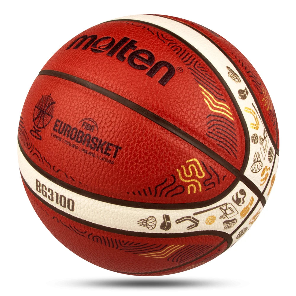 2025 Molten Basketball — Official Size 5/6/7 PU Indoor & Outdoor Ball for Men, Training, Match & Team Games